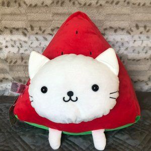 NWT Nyan Nyan Nyanko Watermelon Cat Plush 🍉